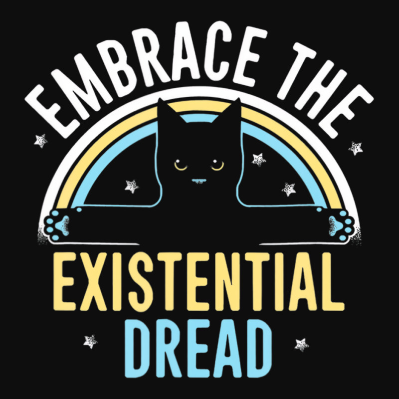 Embrace He Existential Dread Funny Novelty Cat Lov Crop Top by lavinia | Artistshot