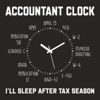 Funny Tax Accountant Clock I'll Sleep After Tax Se Ladies Fitted T-shirt | Artistshot