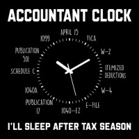 Funny Tax Accountant Clock I'll Sleep After Tax Se Maternity Scoop Neck T-shirt | Artistshot