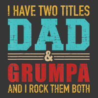 Mens Two Titles Dad And Grumpa Vintage Retro Grand Toddler Hoodie | Artistshot