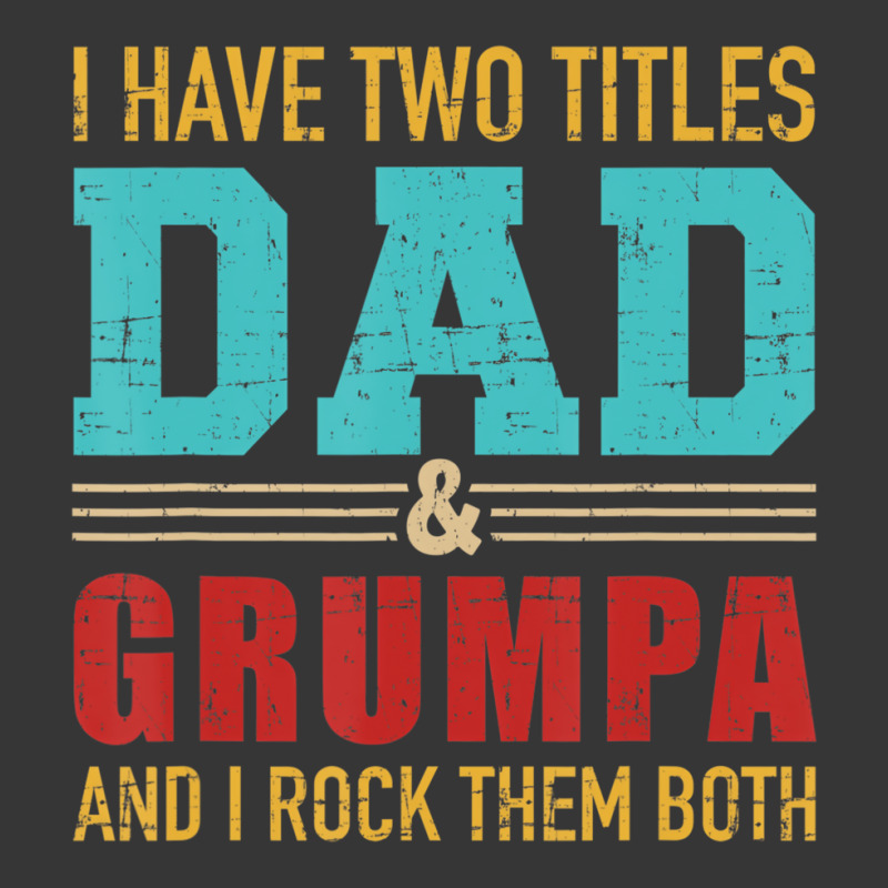 Mens Two Titles Dad And Grumpa Vintage Retro Grand Toddler Hoodie by bettincam | Artistshot