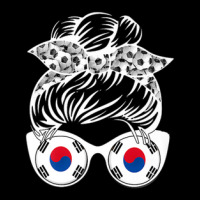 South Korea Football Messy Bun Zipper Hoodie | Artistshot