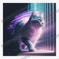 Cat In Window Vaporwave Motion Blur Scorecard Crop Tee | Artistshot