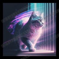 Cat In Window Vaporwave Motion Blur Cropped Sweater | Artistshot