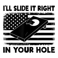 I'll Slide It Right In Your Hole Funny Cornhole Be Maternity Scoop Neck T-shirt | Artistshot