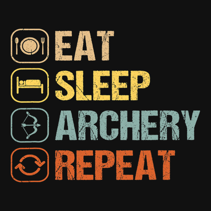 Archery Eat Sleep Repeat Bow Archer Target Player  Portrait Canvas Print | Artistshot