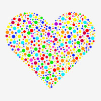 Colorful Polka Dot Heart International Dot Day Nov Graphic T-shirt | Artistshot