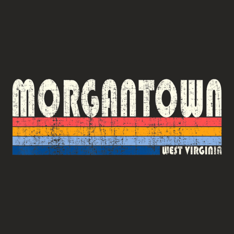 Vintage 70s 80s Style Morgantown Wv T Shirt Ladies Fitted T-Shirt by hausch | Artistshot