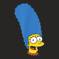 The Simpsons Marge Simpson Big Face T Shirt Ladies Fitted T-shirt | Artistshot