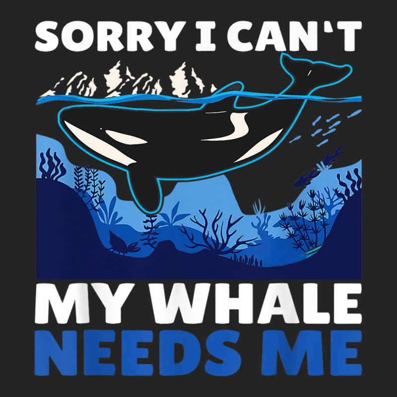 Sorry I Cant My Whale Needs Me With A Whale 3/4 Sleeve Shirt by Upsunshine | Artistshot