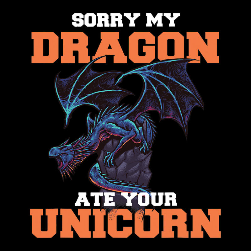 Sorry My Dragon Ate Your Unicorn Unicorn Dragon Sh Adjustable Cap by Upsunshine | Artistshot