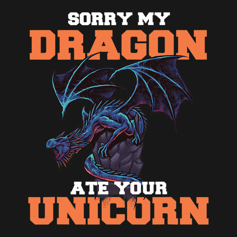 Sorry My Dragon Ate Your Unicorn Unicorn Dragon Sh Flannel Shirt by Upsunshine | Artistshot