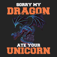 Sorry My Dragon Ate Your Unicorn Unicorn Dragon Sh 3/4 Sleeve Shirt | Artistshot