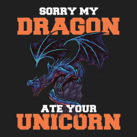 Sorry My Dragon Ate Your Unicorn Unicorn Dragon Sh Ladies Polo Shirt | Artistshot