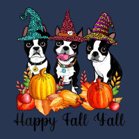 Boston Terrier Dog Lover Fall Ya'll Halloween Cost Ladies Denim Jacket | Artistshot