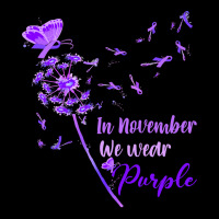 Alzheimers In November We Wear Purple Cute Dandeli V-neck Tee | Artistshot