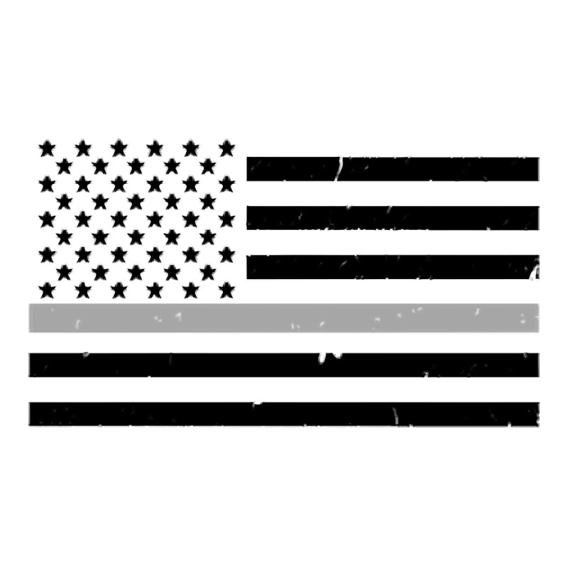 Thin Silver Line Flag Hoodie For Corrections Offic Crop Top | Artistshot