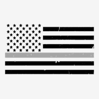 Thin Silver Line Flag Hoodie For Corrections Offic Scorecard Crop Tee | Artistshot