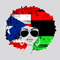 Puerto Rican Afro Latina, Boricua Puerto Rico Flag Women's Triblend Scoop T-shirt | Artistshot