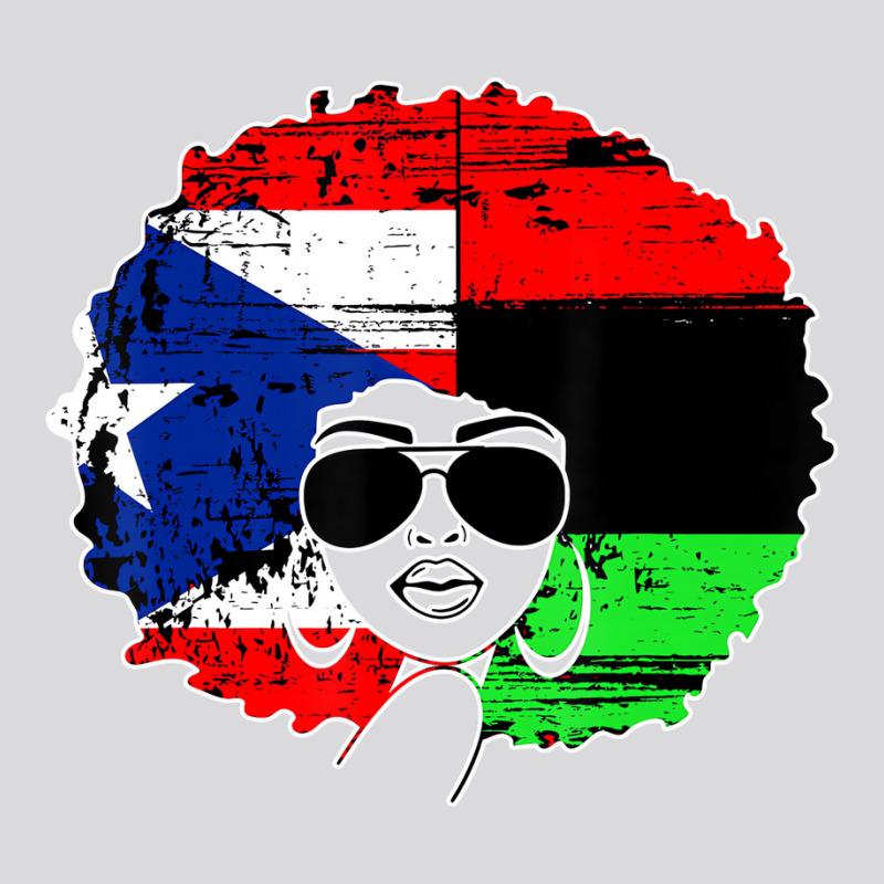 Puerto Rican Afro Latina, Boricua Puerto Rico Flag Women's Triblend Scoop T-shirt by ewubea | Artistshot