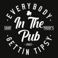 Everybody In The Pub Getting Tipsy St Patricks Day Scorecard Crop Tee | Artistshot