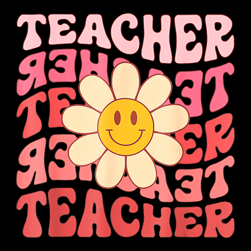 Funny Teacher Daisy Flowers Retro Groovy 70s Valen Baby Tee | Artistshot