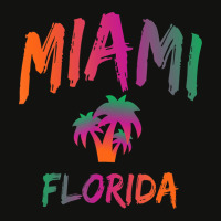 Miami   Florida   Tie Dye Text Print   Classic T S Scorecard Crop Tee | Artistshot