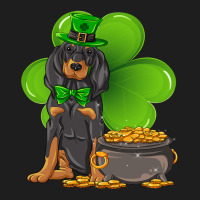 St Patricks Day Black And Tan Coonhound Shamrock P Classic T-shirt | Artistshot