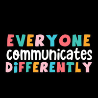 Everyone Communicate Differently Autism Special Ed Pocket T-shirt | Artistshot