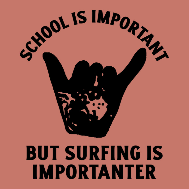 School Is Important But Surfing Is Importanter Cropped Sweater | Artistshot