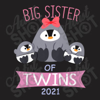 Big Sister Of Twin Family T-shirt | Artistshot