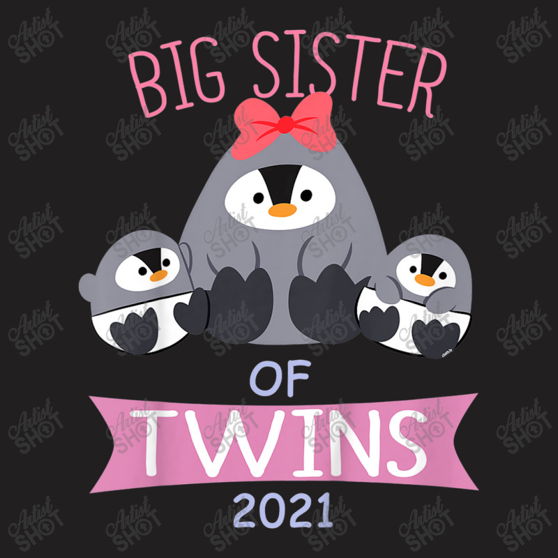 Big Sister Of Twin Family T-shirt | Artistshot