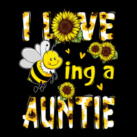 I Love Being A Auntie Sunflower Bee, Mother's Day V-neck Tee | Artistshot