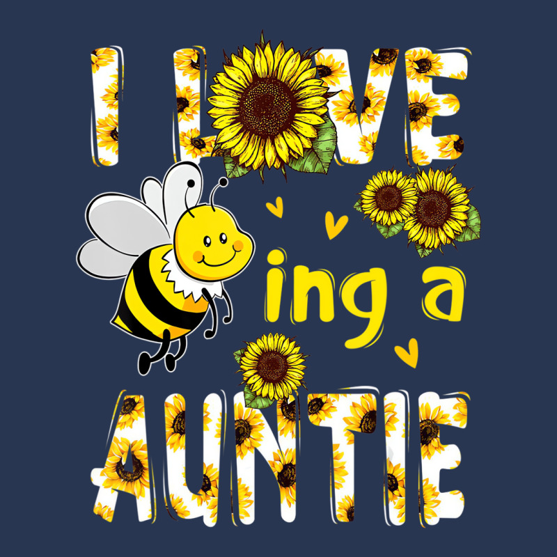 I Love Being A Auntie Sunflower Bee, Mother's Day Men Denim Jacket | Artistshot