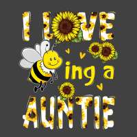 I Love Being A Auntie Sunflower Bee, Mother's Day Vintage T-shirt | Artistshot