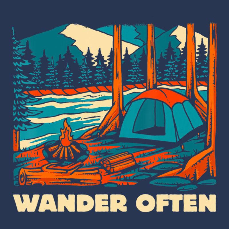 Wander Often Camping Traveling Hiking Wildlife T S Men Denim Jacket | Artistshot