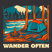 Wander Often Camping Traveling Hiking Wildlife T S Vintage Hoodie | Artistshot