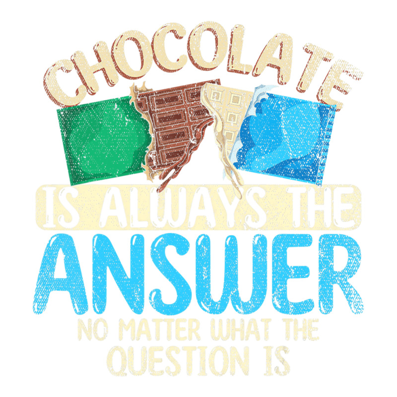 Funny Chocolate Is Always The Answer White Chocola Youth Tee by voutsro | Artistshot