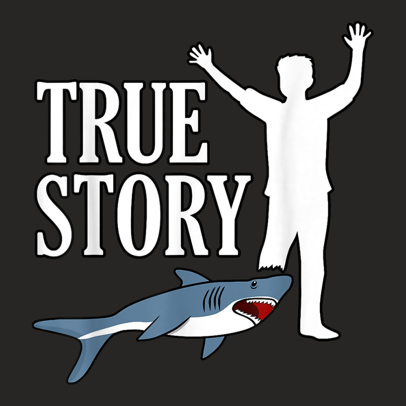 True Shark Story Fun Leg Amputee Prosthetic Surger Ladies Fitted T-Shirt by yucalsye | Artistshot