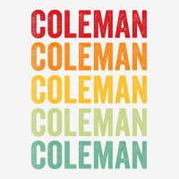 Coleman County, Texas, Rainbow Text Design T Shirt Graphic T-shirt | Artistshot