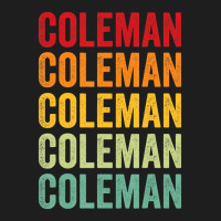 Coleman County, Texas, Rainbow Text Design T Shirt Classic T-shirt | Artistshot