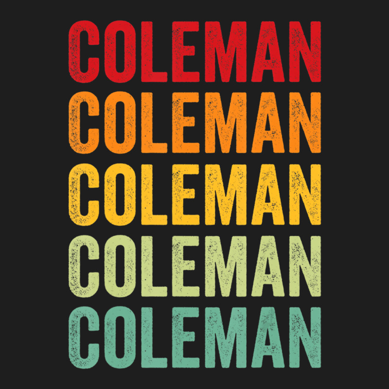 Coleman County, Texas, Rainbow Text Design T Shirt Classic T-shirt | Artistshot