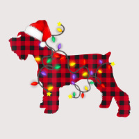 Miniature Schnauzer Dog Lights Christmas Matching Pocket T-shirt | Artistshot