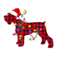 Miniature Schnauzer Dog Lights Christmas Matching Men's T-shirt Pajama Set | Artistshot