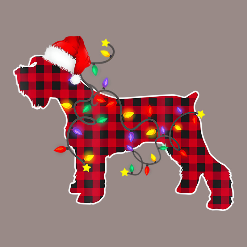 Miniature Schnauzer Dog Lights Christmas Matching Vintage T-Shirt by bettincam | Artistshot