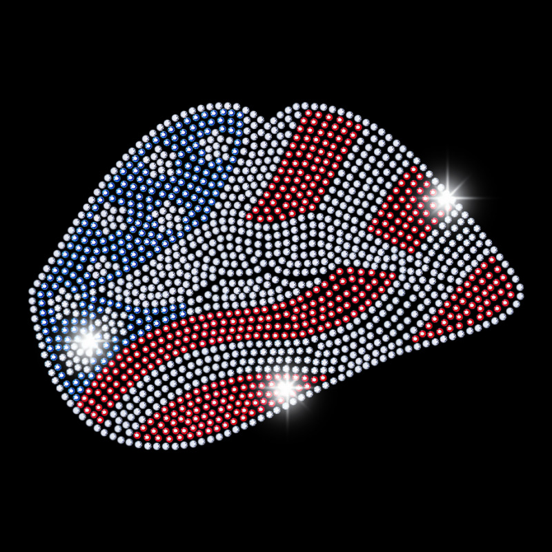 July 4th Usa Lips Flag Bling Rhinestone Men Woman Youth Jogger by sudhirka | Artistshot