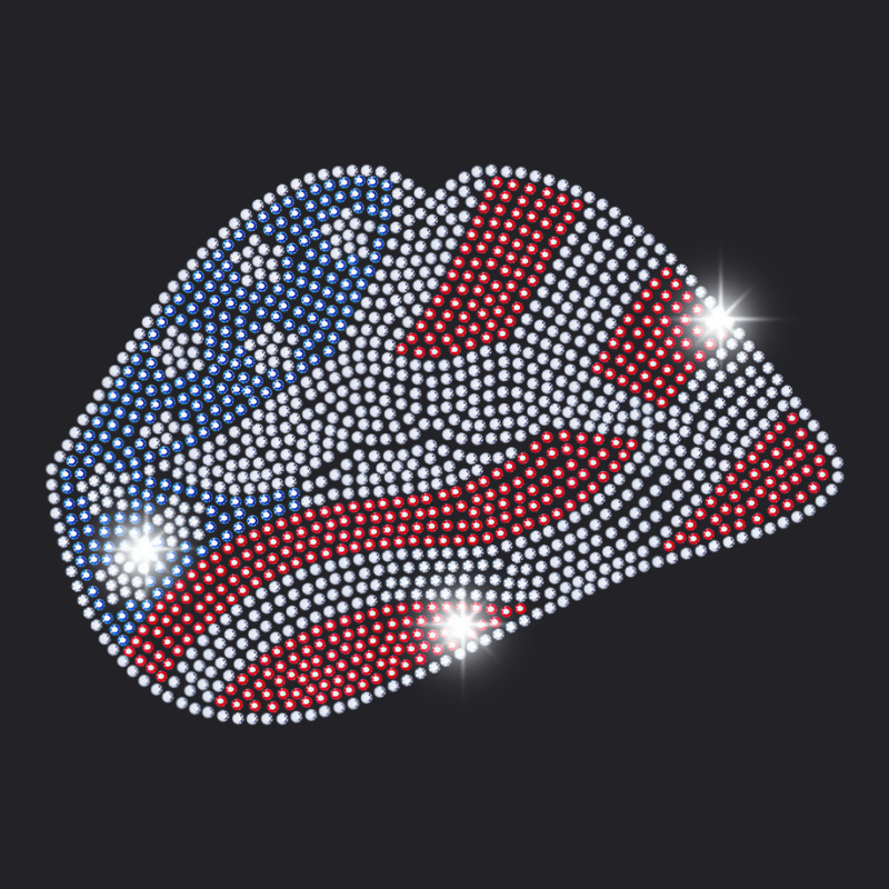 July 4th Usa Lips Flag Bling Rhinestone Men Woman Youth Tee by sudhirka | Artistshot