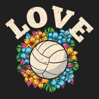 Colorful Volleyball Best Cute Fun Volleyball Love Ladies Polo Shirt | Artistshot