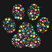 Colourful Polka Dot Dog Paw International Dot Day Flannel Shirt | Artistshot