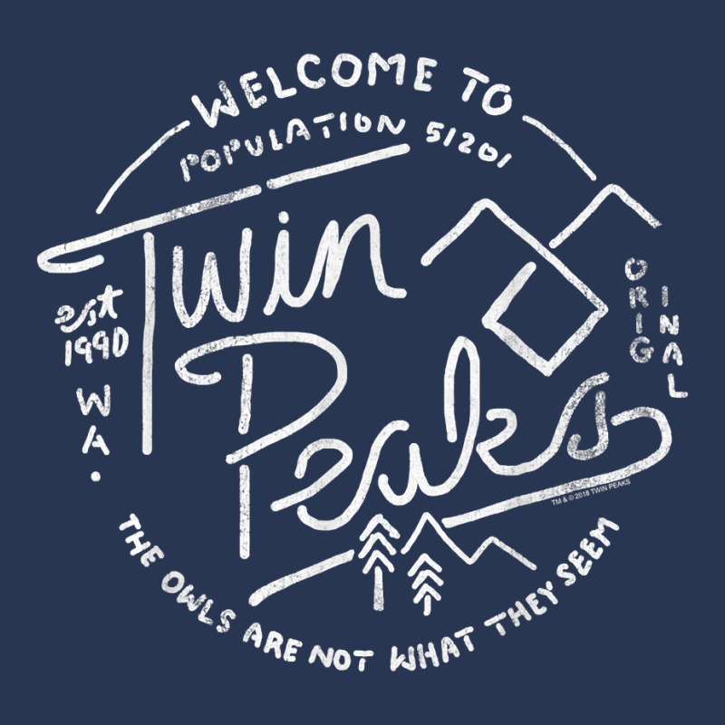 Twin Peaks Vintage Original 1990 Line Sketch Graph Men Denim Jacket | Artistshot